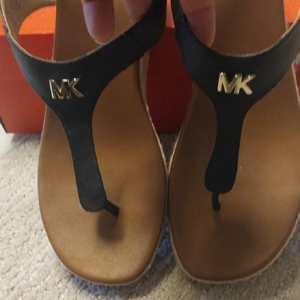 Michael Kors Black and Tan Heels
